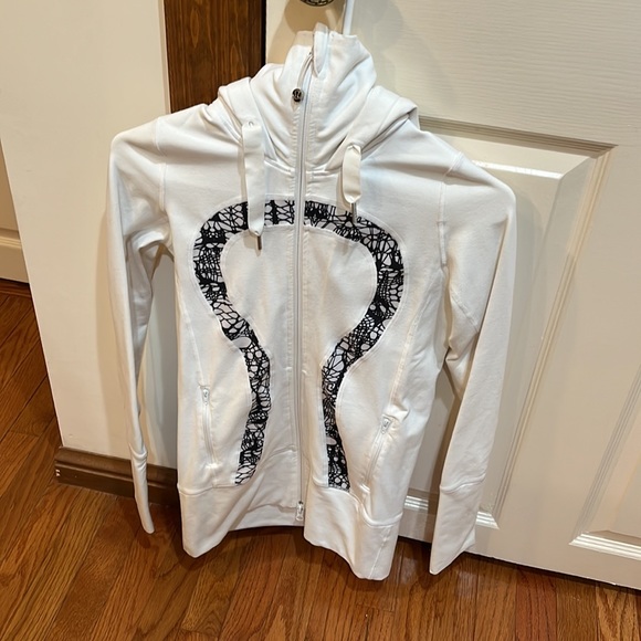 Lululemon Stride Jacket *Brushed White / White Black Glacier Lace Size 2 - Picture 8 of 13